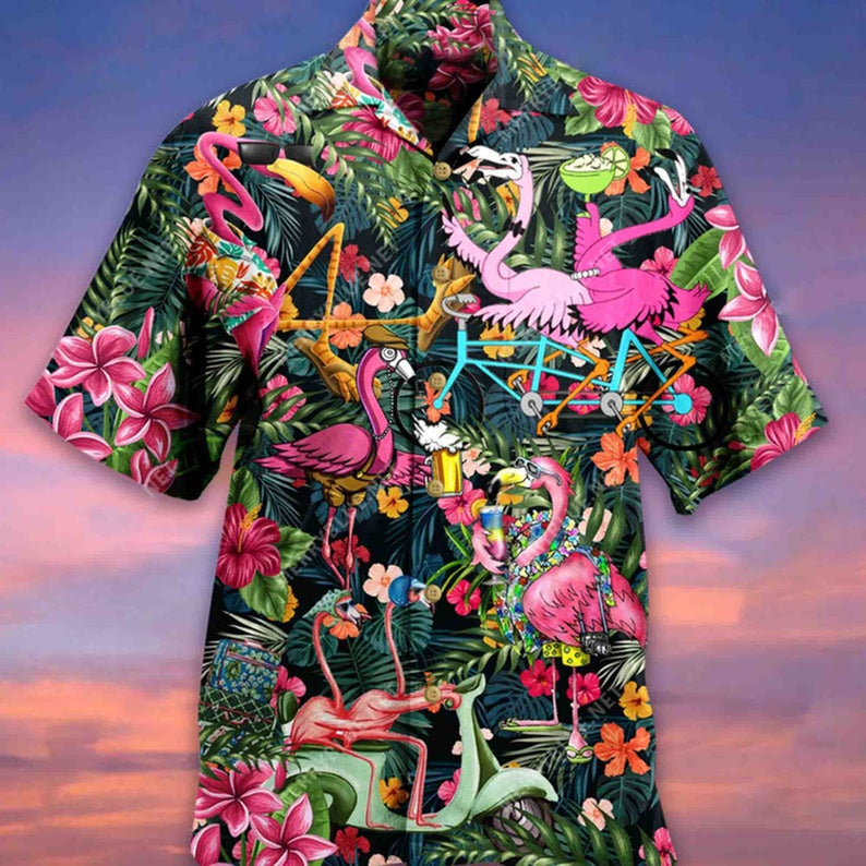 Aloha Flamingo 3D Hawaii Shirt Summer Tropical Hawaiian Shirts