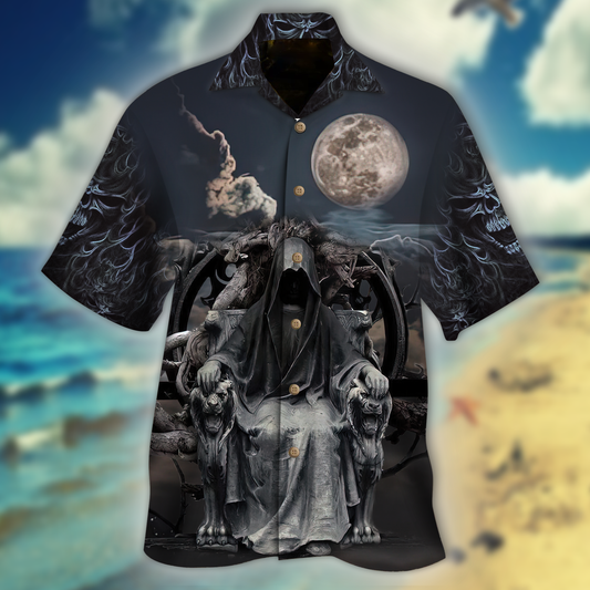 Skull Throne Halloween Hawaiian Shirt | For Men & Women | Adult | HW9190