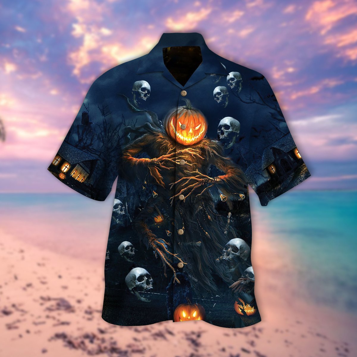 Pumpkin Man Halloween Hawaiian Shirt | For Men & Women | Adult | HW9198