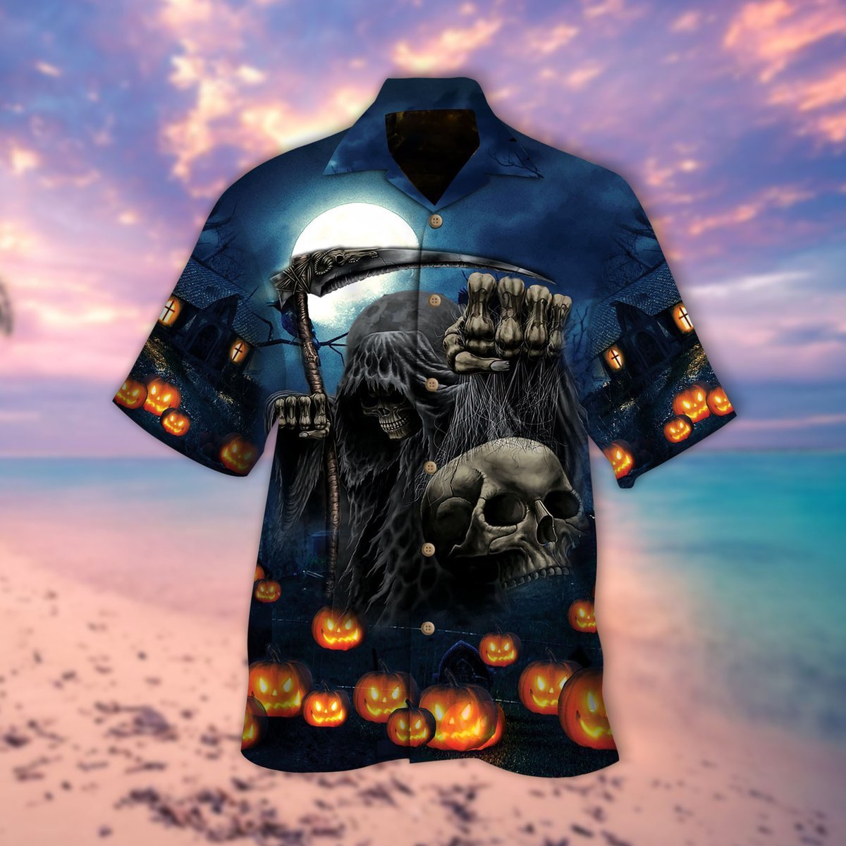 Pumpkin Village Halloween Hawaiian Shirt | For Men & Women | Adult | HW9208