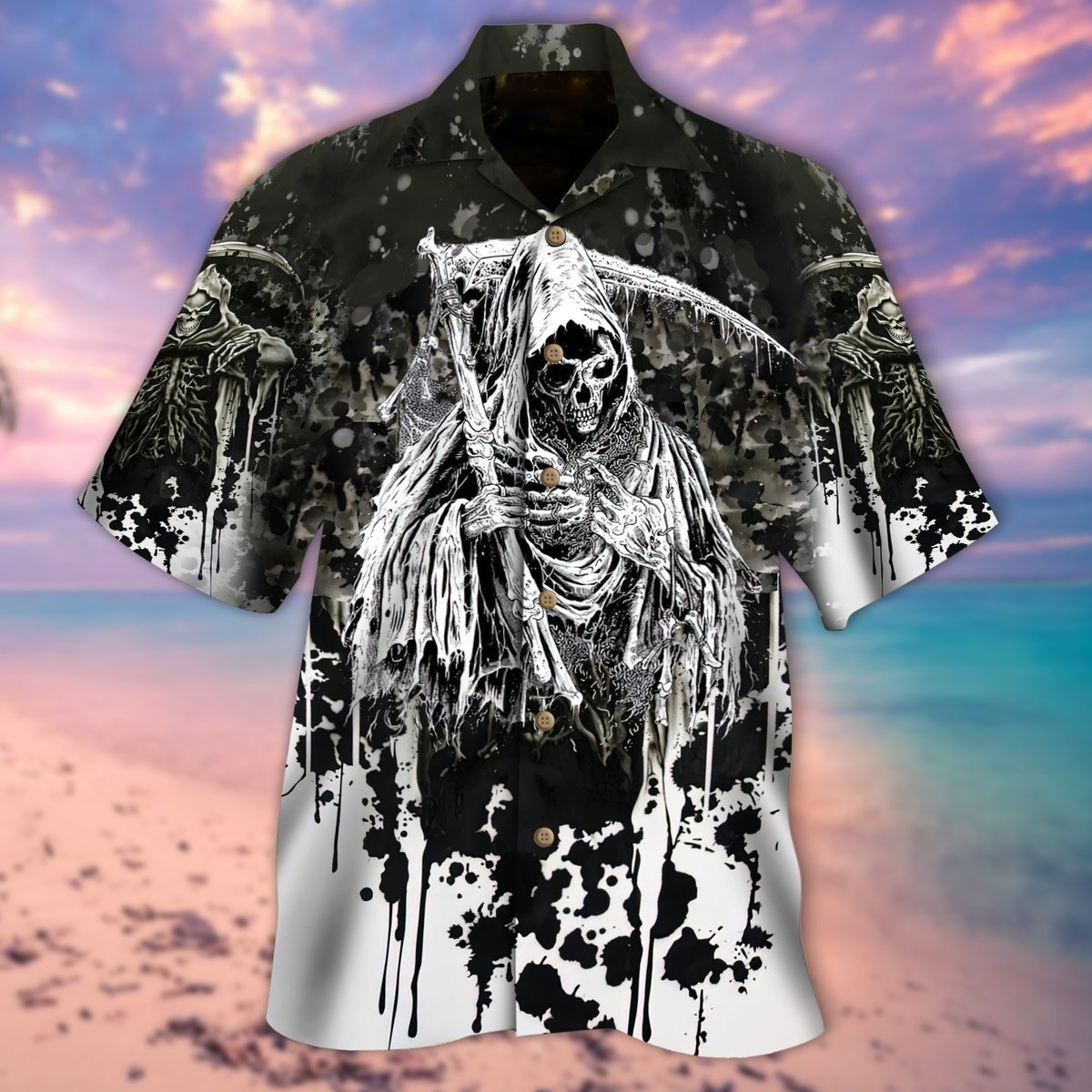 Day Of Death Skull Halloween Hawaiian Shirt | For Men & Women | Adult | HW9128