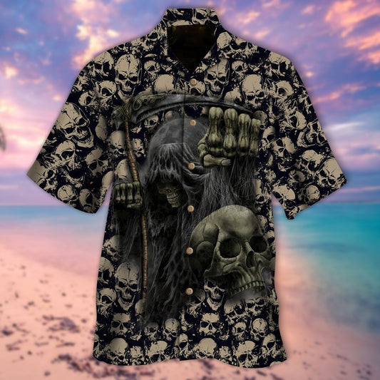 Halloween The Grim Reaper Hawaiian Shirt | For Men & Women | Adult | HW9141