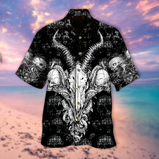 Lucifer Skull Halloween Hawaiian Shirt | For Men & Women | Adult | HW9191