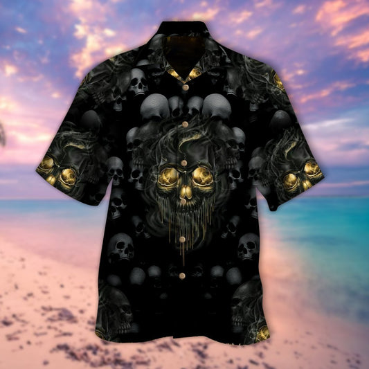 Mysterious Skull Halloween Hawaiian Shirt | For Men & Women | Adult | HW9193