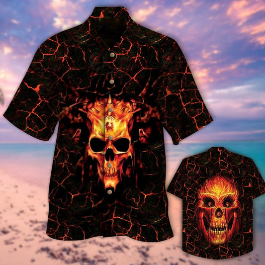 Skull Halloween Hawaiian Shirt | For Men & Women | Adult | HW9148