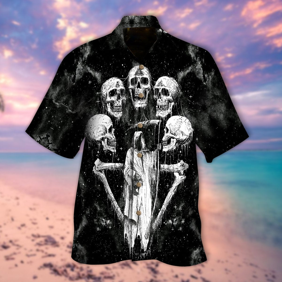 Skull Halloween Hawaiian Shirt | For Men & Women | Adult | HW9210