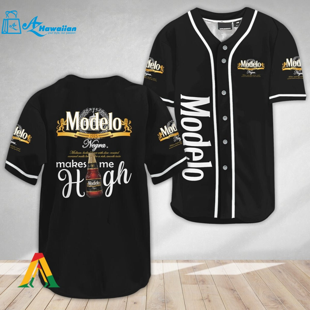 Modelo Beer Make Me High Baseball Jersey