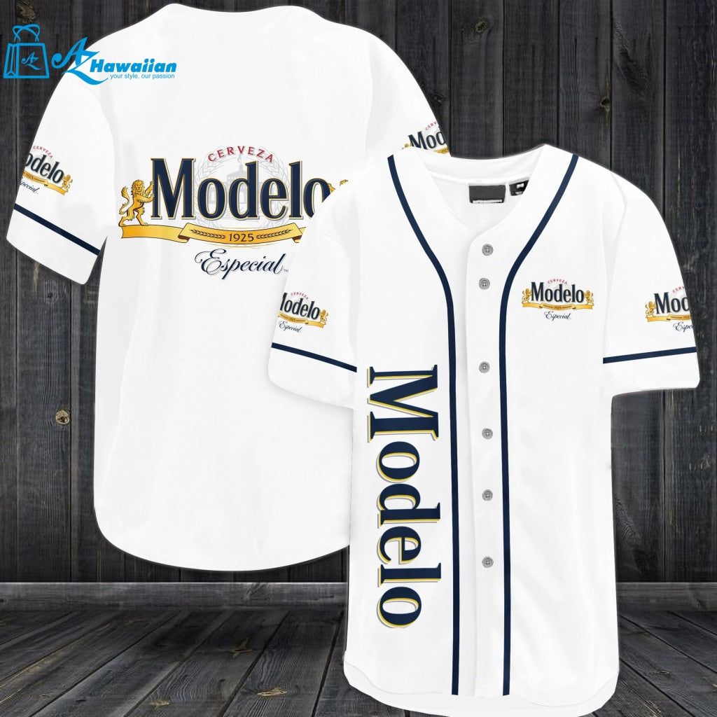 Modelo Cerveza Beer Baseball Jersey 