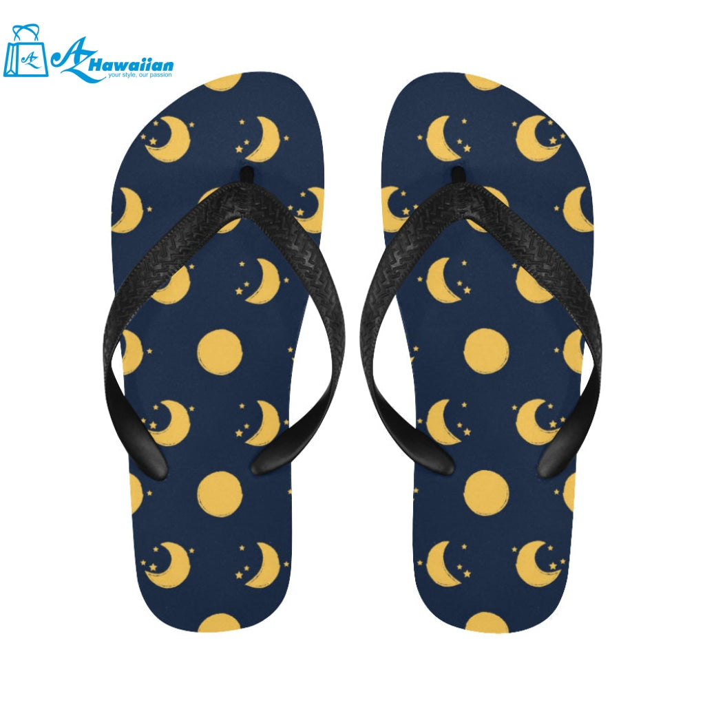 Moon star pattern Unisex Flip Flops