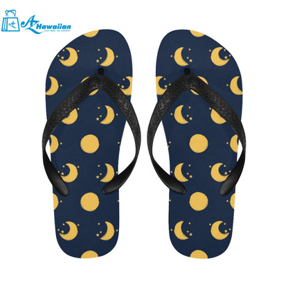 Moon star pattern Unisex Flip Flops