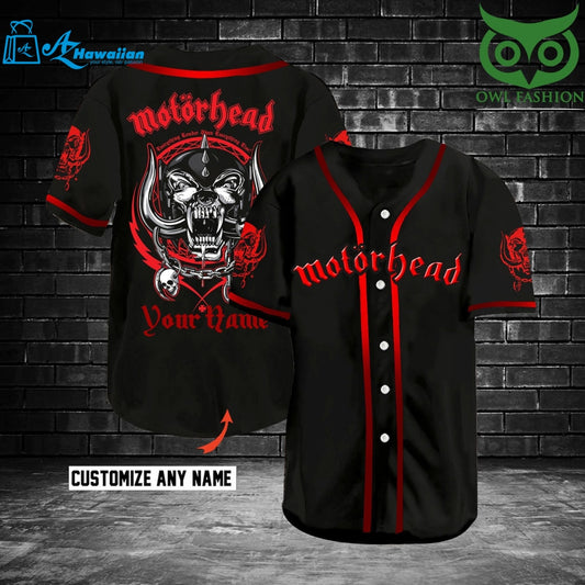 Motorhead Customize Name Baseball Jersey Shirt