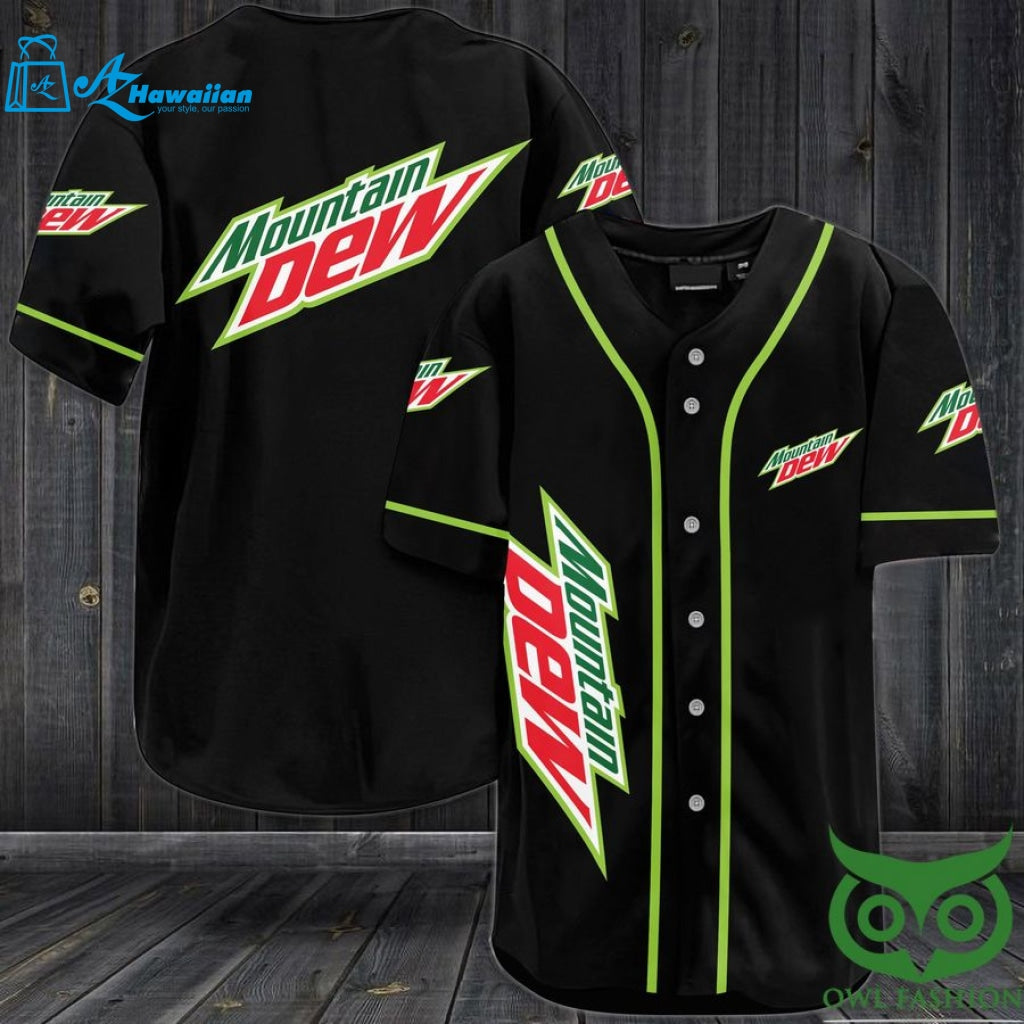 Mountain Dew Baseball Jersey Shirt