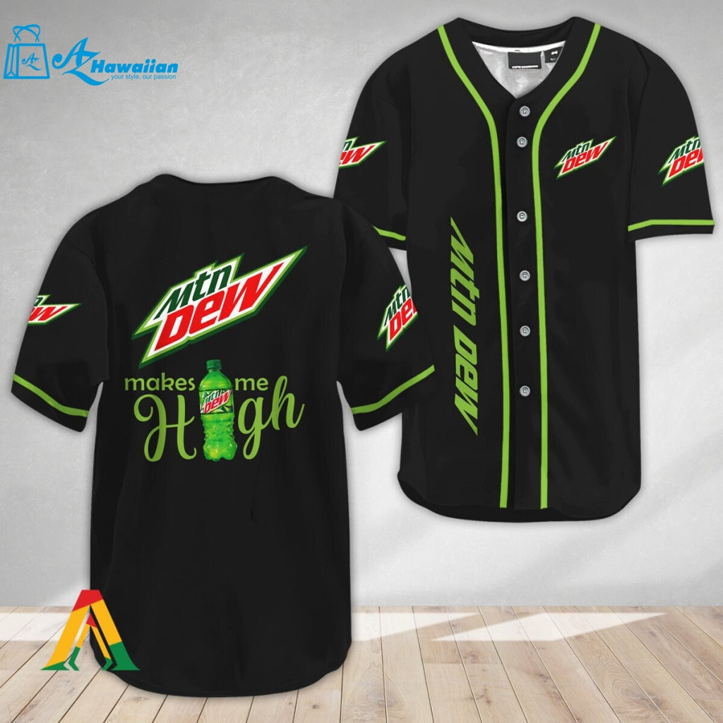 Mountain Dew Make Me High Baseball Jersey