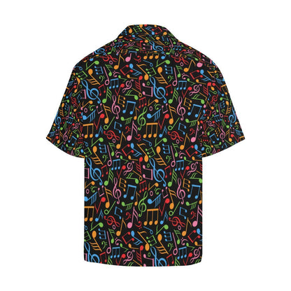 Music Note Colorful Themed Print Hawaiian Shirt