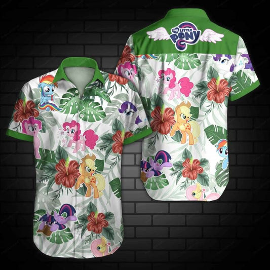 My Little Pony Hawaiian Graphic Print Short Sleeve 