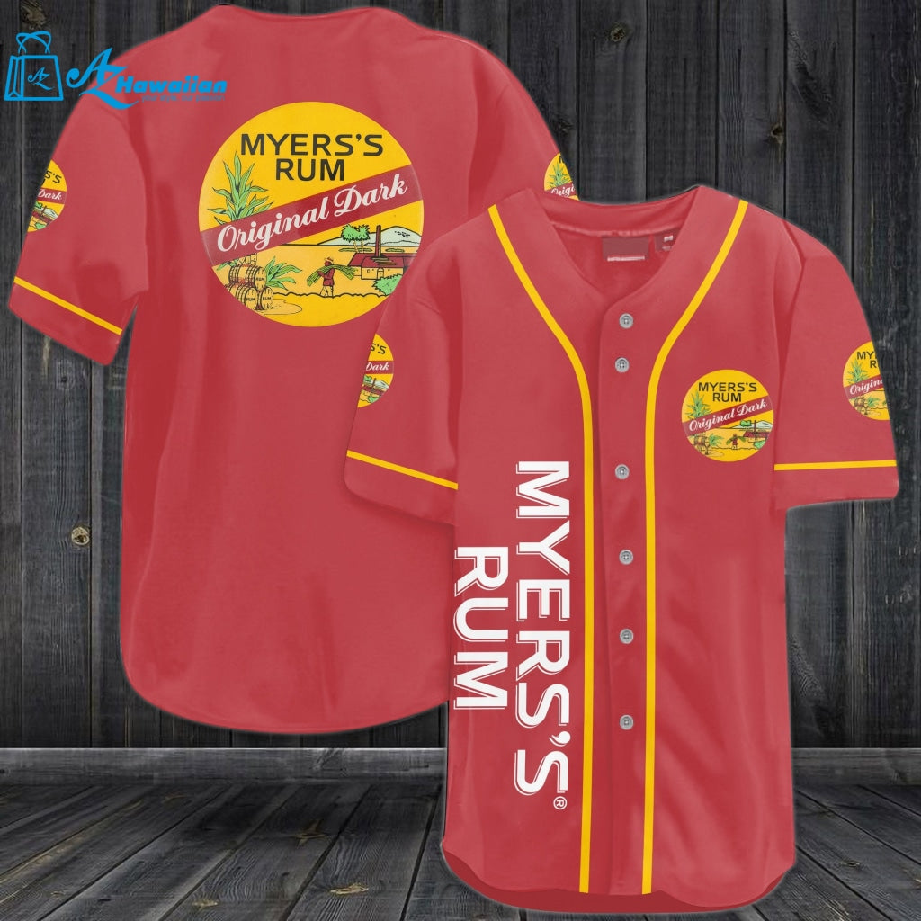 Myers's Rum All Over Print Unisex Baseball Jersey 