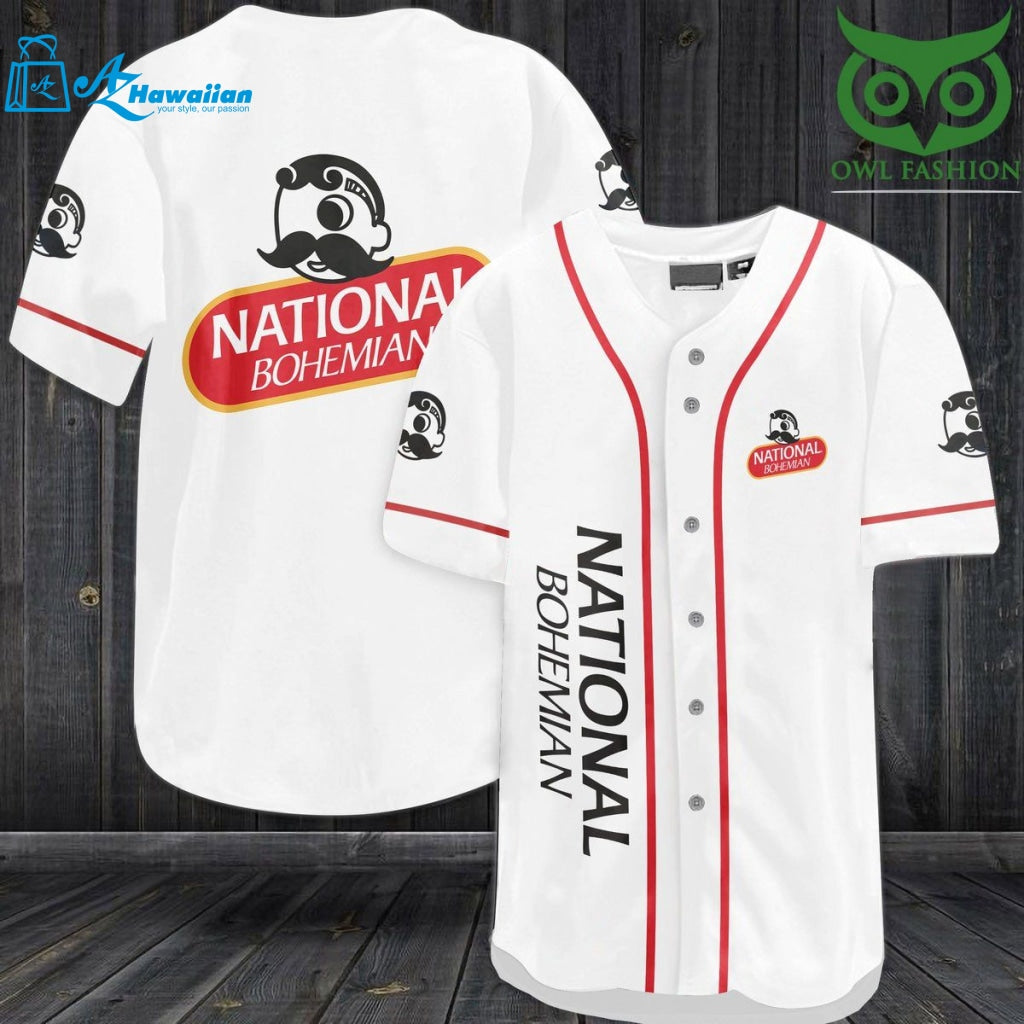 National Bohemian Baseball Jersey Shirt