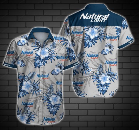 Natural Light Hawaiian Graphic Print Short Sleeve 