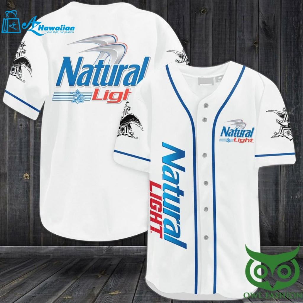 Natural Light Lager Baseball Jersey Shirt