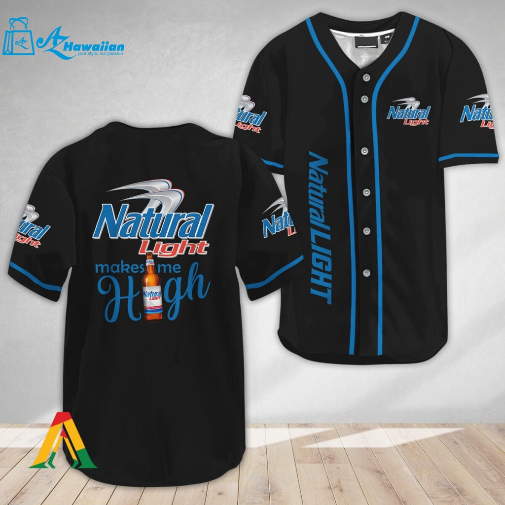 Natural Light Make Me High Baseball Jersey