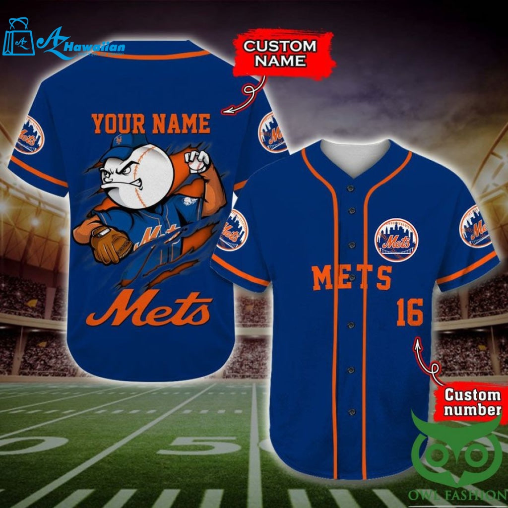 New York Mets Baseball Jersey Personalized Gift, Custom Name Number