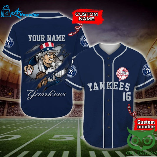 New York Yankees Baseball Jersey Personalized Gift, Custom Name Number