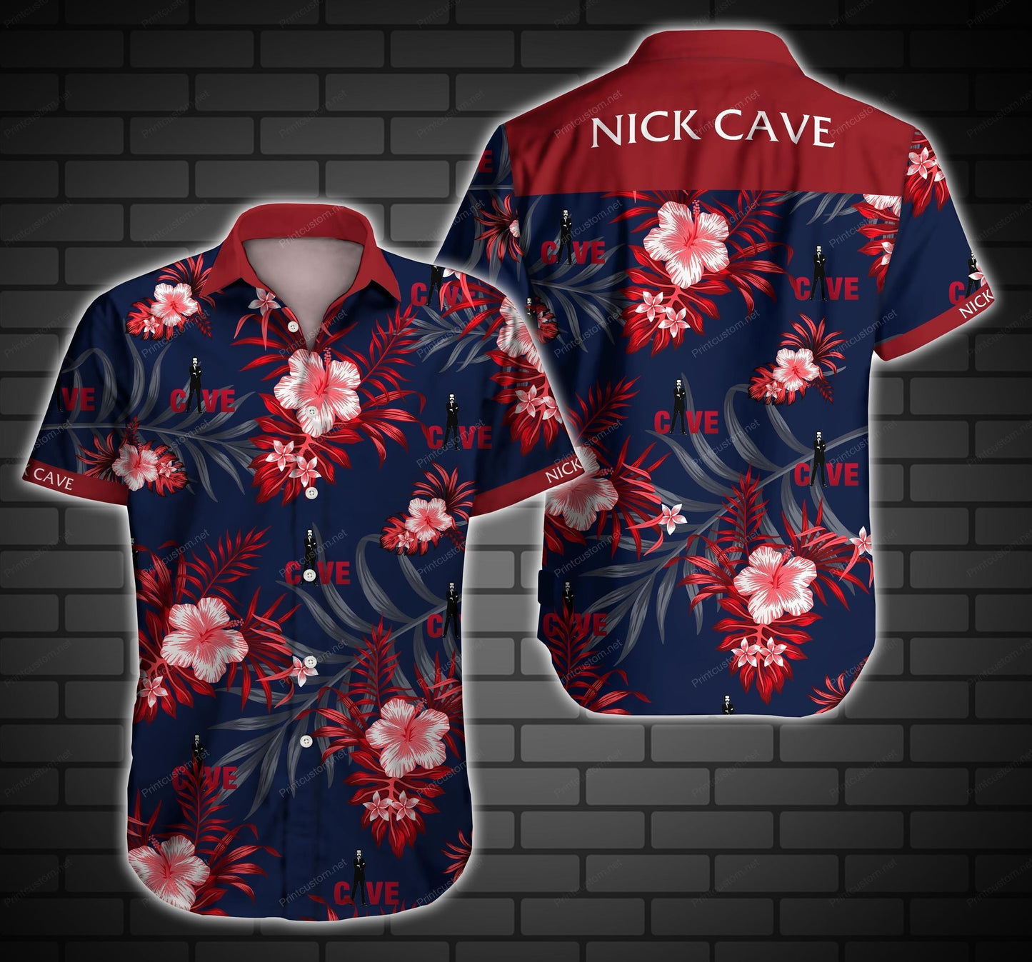 Nick Cave Hawaiian Graphic Print Short Sleeve 