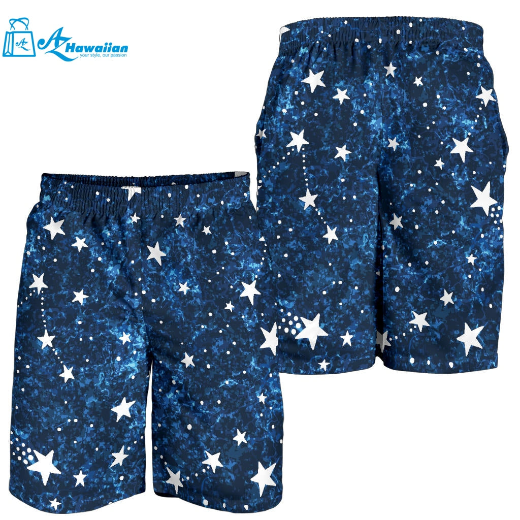 Night Sky Star Pattern Men Shorts