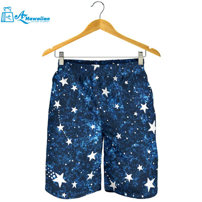 Night Sky Star Pattern Men Shorts