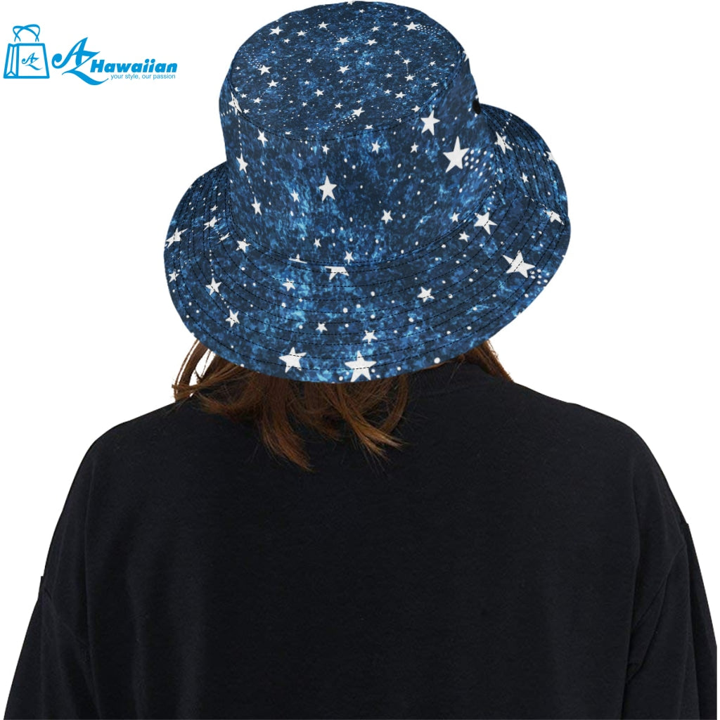 Night sky star pattern Unisex Bucket Hat