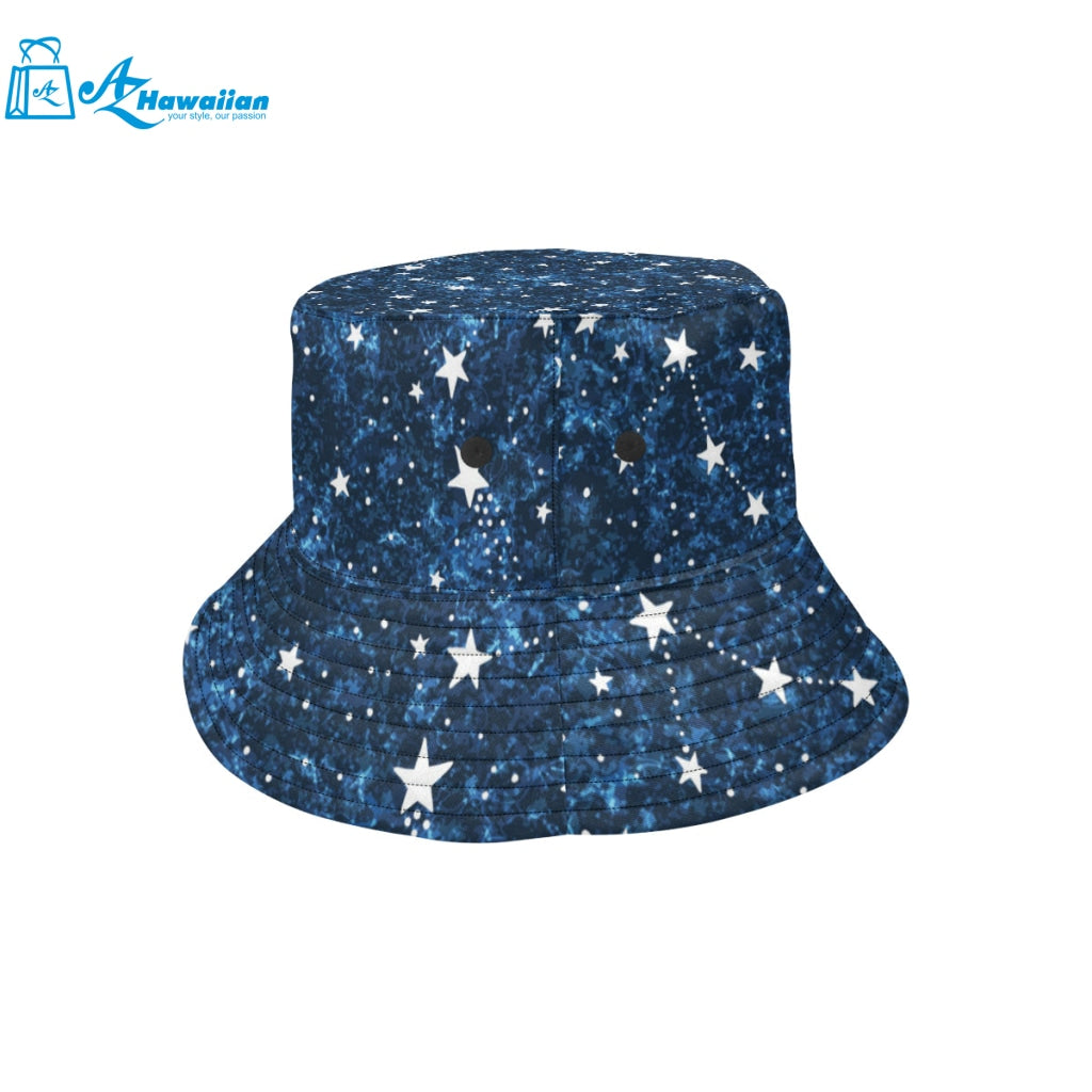 Night sky star pattern Unisex Bucket Hat