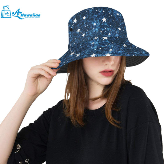 Night sky star pattern Unisex Bucket Hat