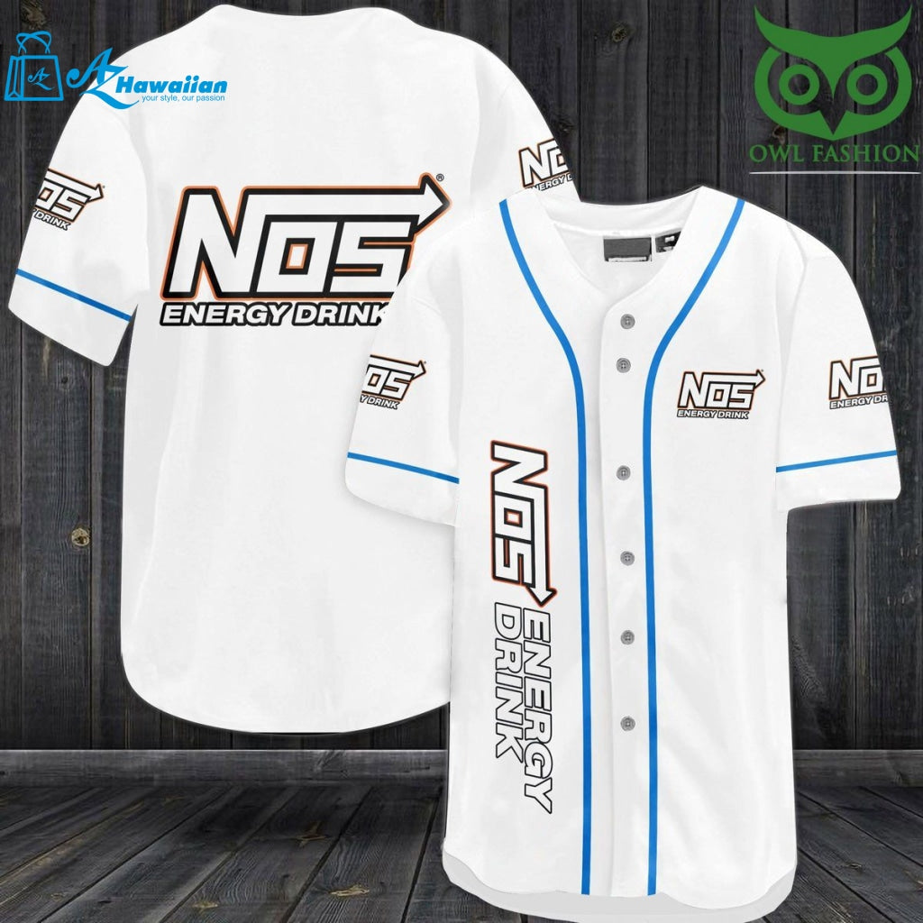 Nos Energy Baseball Jersey Shirt