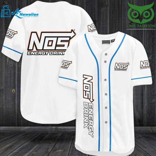 Nos Energy Baseball Jersey Shirt