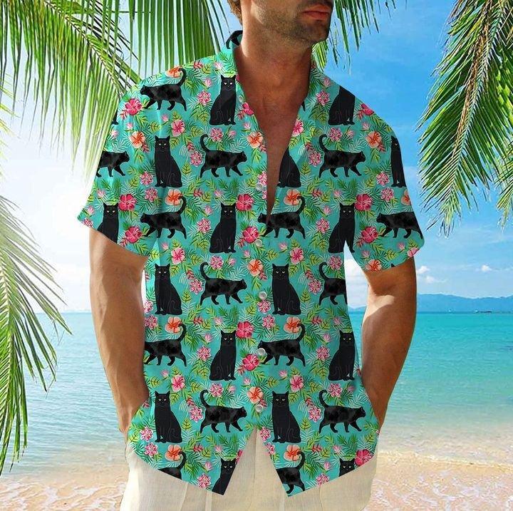 BLACK CAT HAWAIIAN SHIRT 2