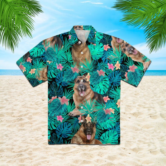 OragonTee German Shepherd Tropical Hawaiian Shirt | For Men & Women | Adult | HW1559