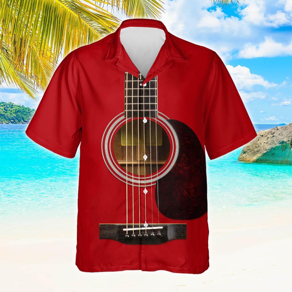 Acoustic Guitar Shirt Thh3198Hwv3 Hawaiian