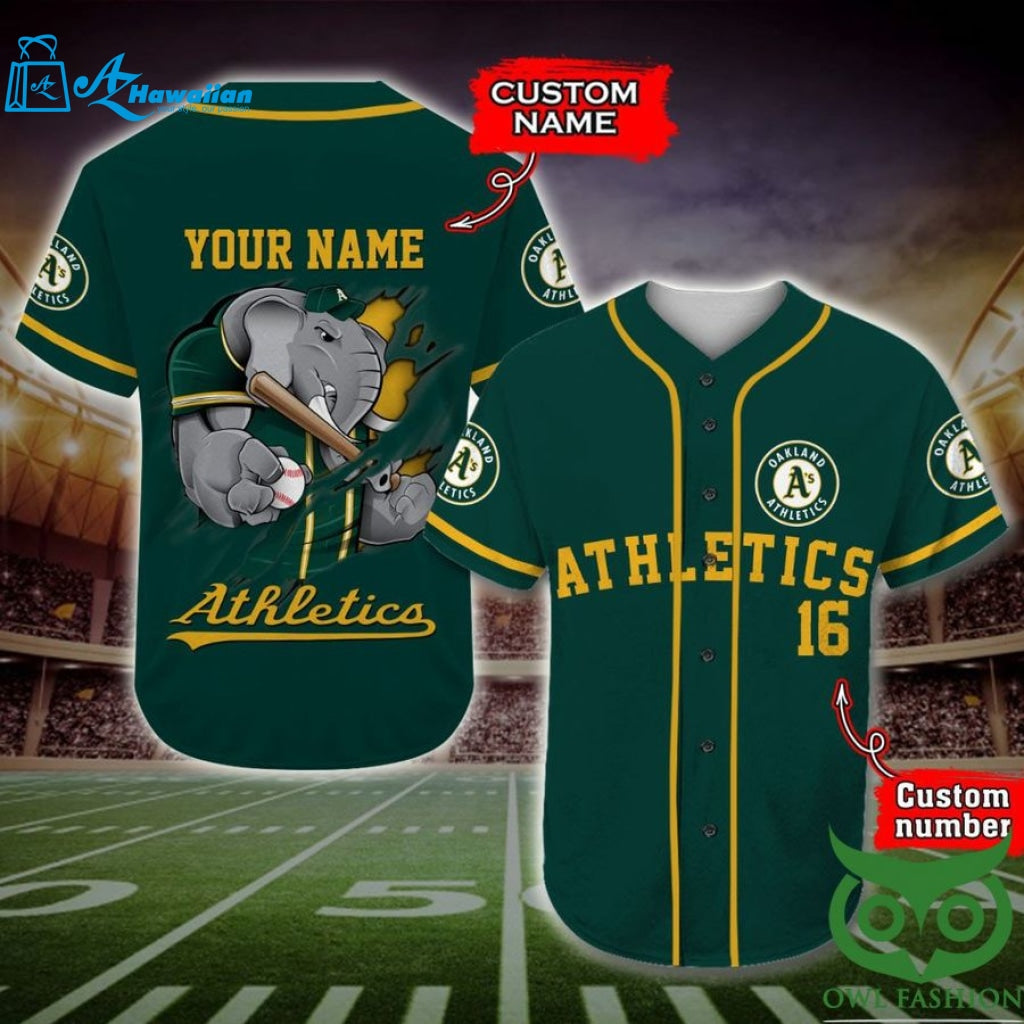 Oakland Athletics Baseball Jersey Personalized Gift, Custom Name Number