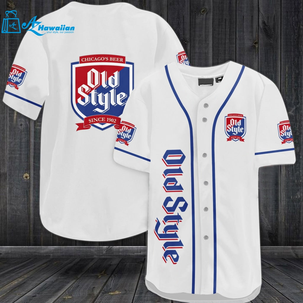 Old Style Chicago's Beer Baseball Jersey 