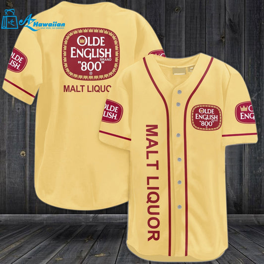 Olde English 800 Malt Liquor Baseball Jersey