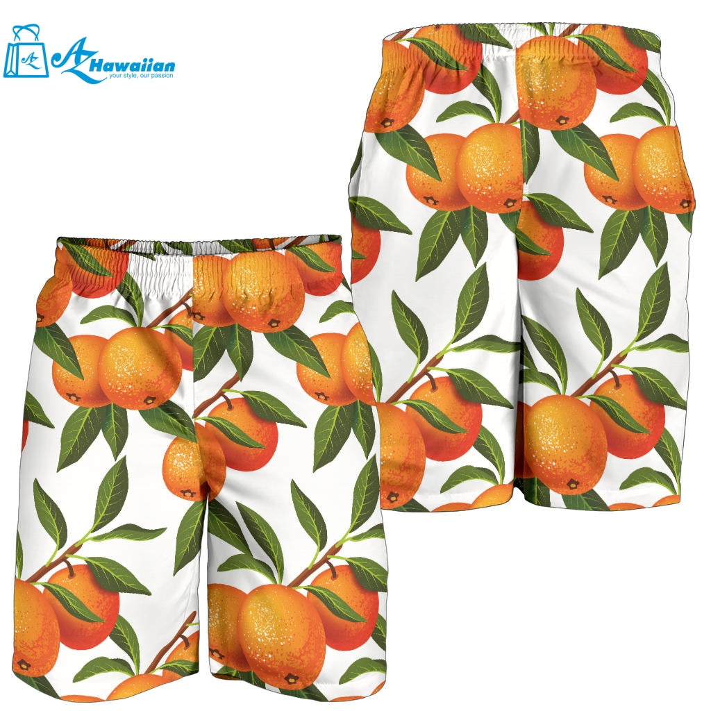 Oranges Pattern Background Men Shorts