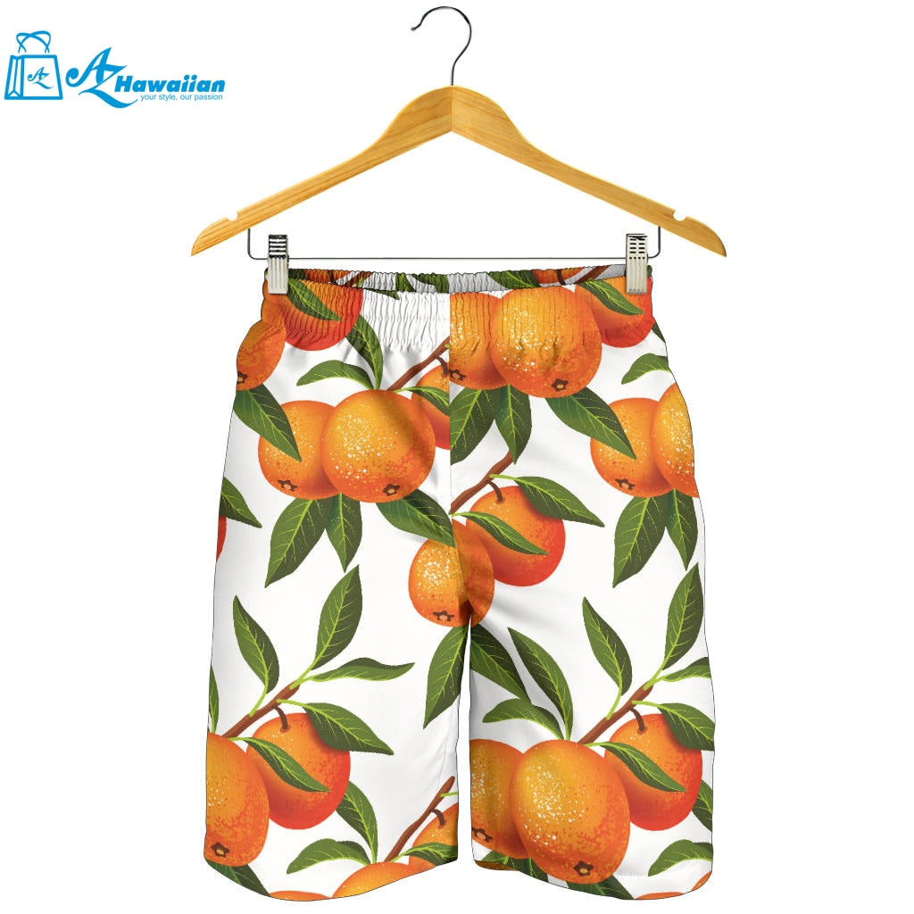 Oranges Pattern Background Men Shorts