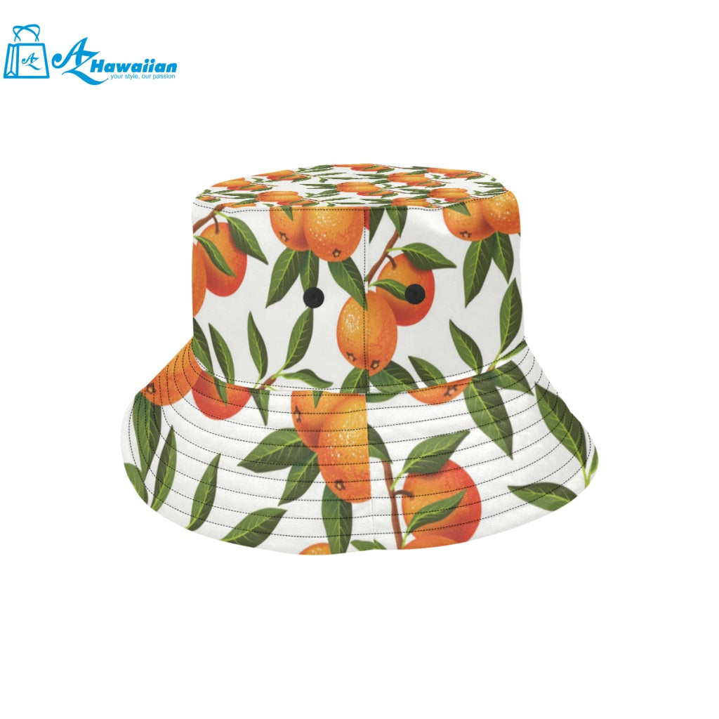 Oranges pattern background Unisex Bucket Hat