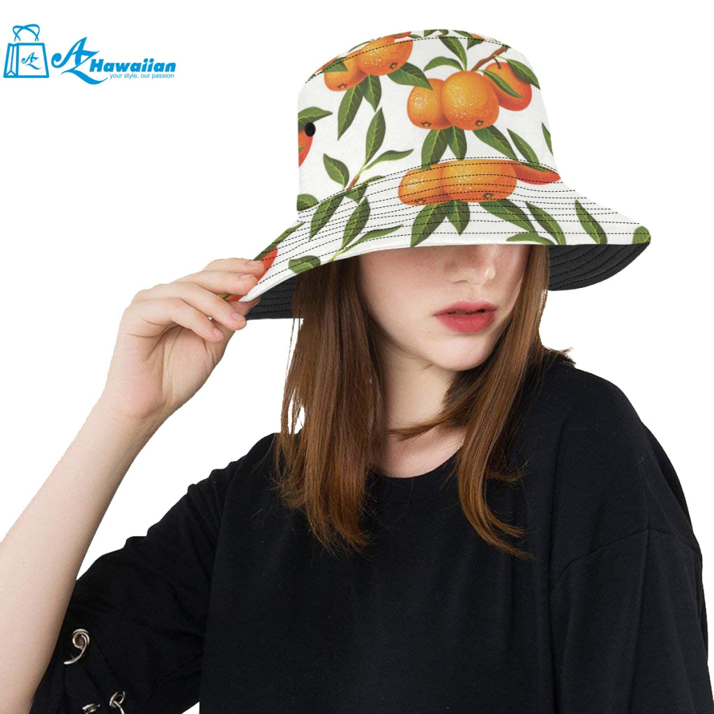 Oranges pattern background Unisex Bucket Hat