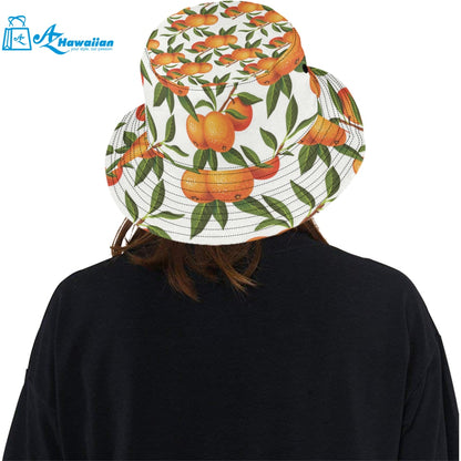 Oranges pattern background Unisex Bucket Hat