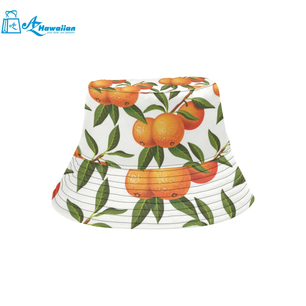 Oranges pattern background Unisex Bucket Hat