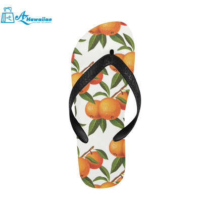 Oranges pattern background Unisex Flip Flops