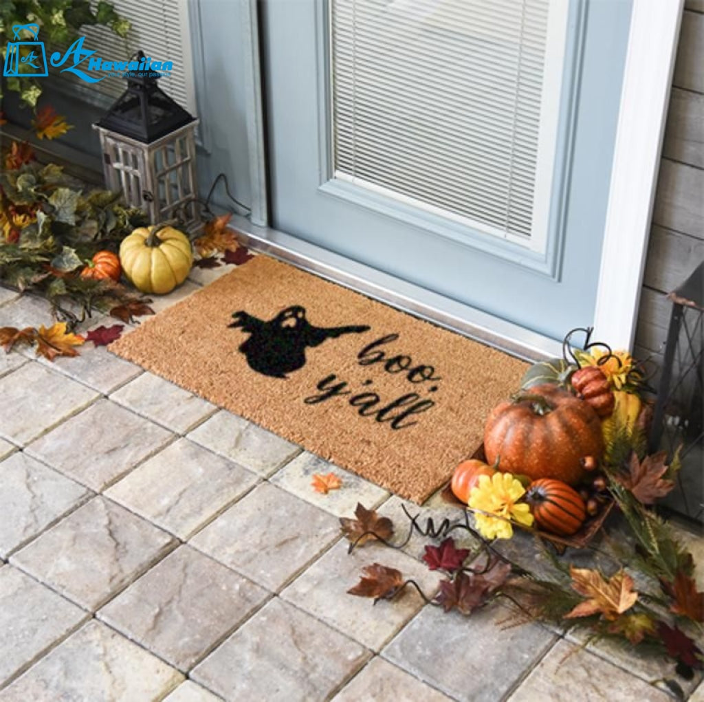 Outdoor Mat- Boo Y'all Halloween Witch Doormat Home Decor