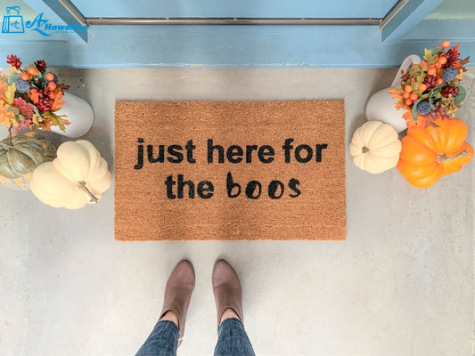 Outdoor Mat- Just Here For The Boos Happy Halloween Doormat Home Decor