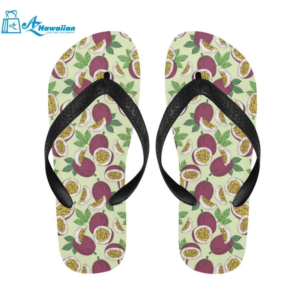 Paassion fruit pattern Unisex Flip Flops